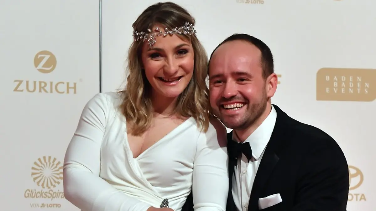 Kristina Vogel und ihr Partner Michael