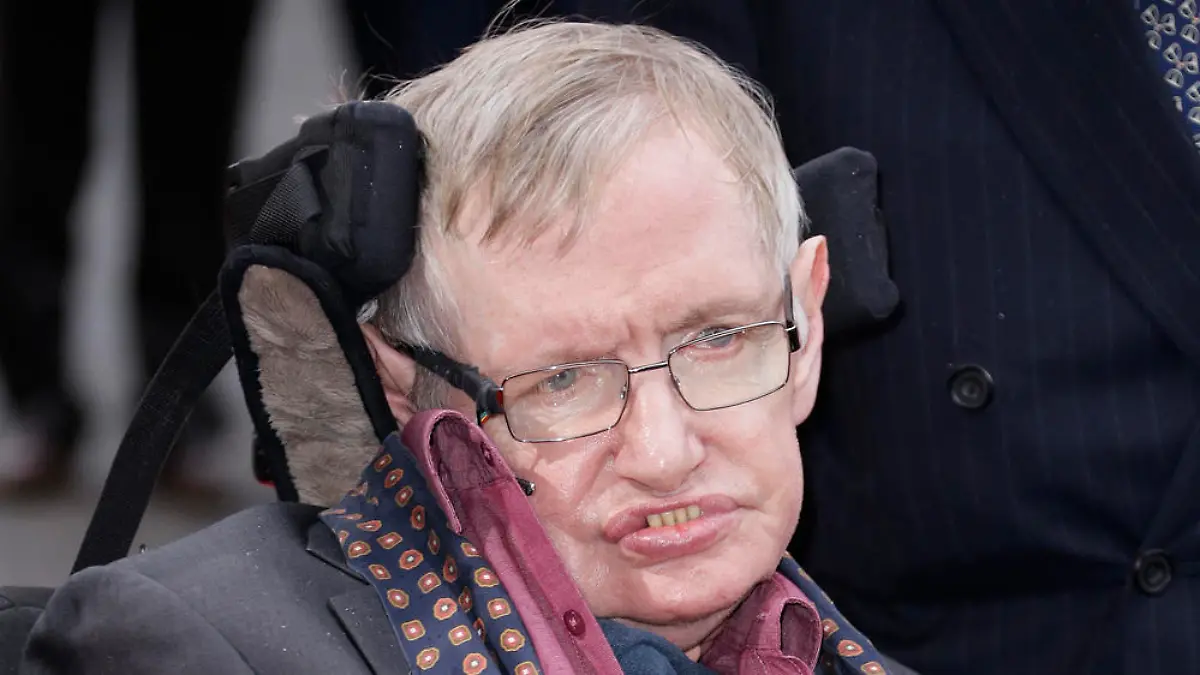 Einer, der die schwarzen Löcher kennt: Professor Stephen Hawking im März in London