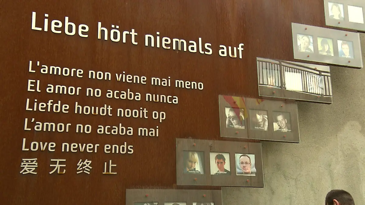 Das Mahnmal für die Love-Parade-Katastrophe in Duisburg.