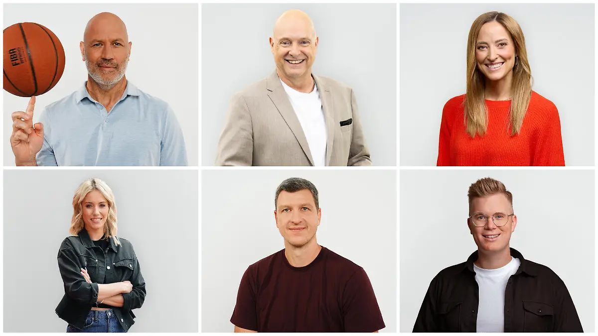 FIBA EuroBasket 2025 mit Laura Papendick, Frank Buschmann, Patrick Femerling, Denis Wucherer, Anna Fleischhauer und Tobias Budde