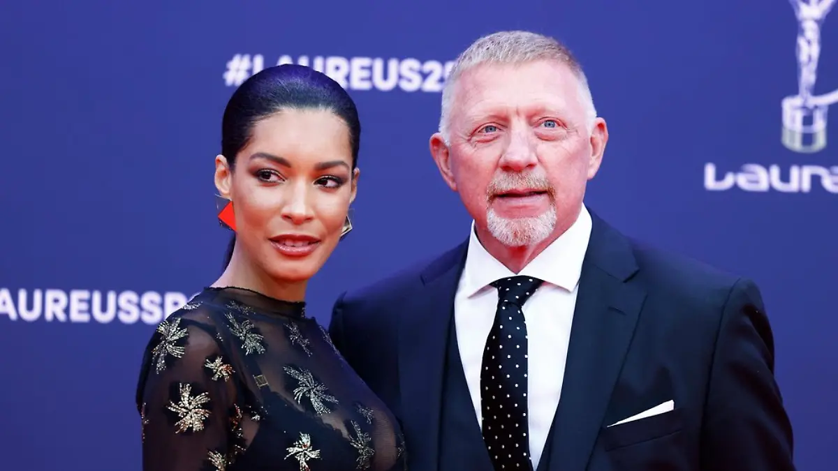 Lilian de Carvalho Monteiro und Boris Becker