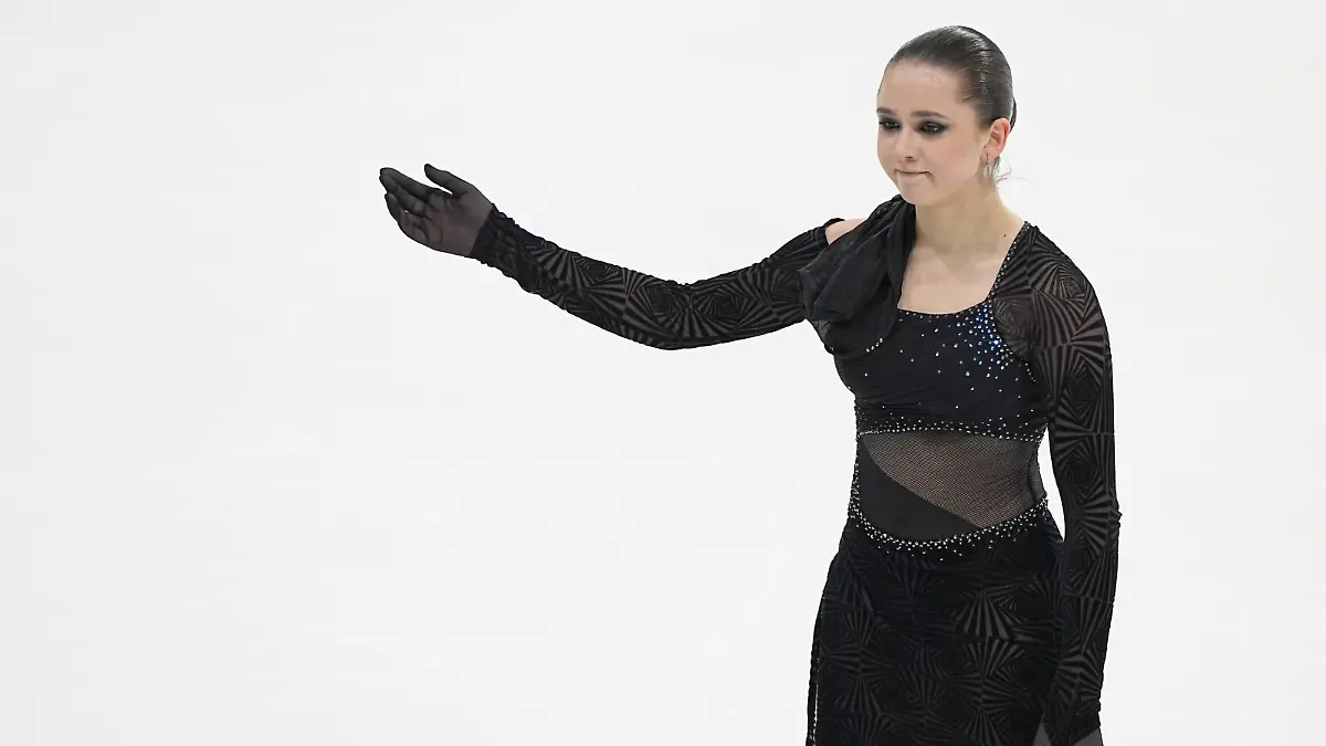 Russia Figure skating, Eiskunstlauf Championship Women 8346856 24.12.2022 Kamila Valieva competes in the women s free program during the Russian Figure Skating Championship in Krasnoyarsk, Russia. Alexander Vilf / Sputnik Krasnoyarsk Russia PUBLICATIONxINxGERxSUIxAUTxONLY Copyright: xAlexanderxVilfx