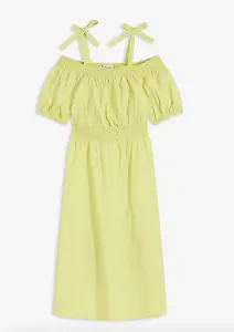 Off-Shoulder-Kleid aus reiner Bio-Baumwolle