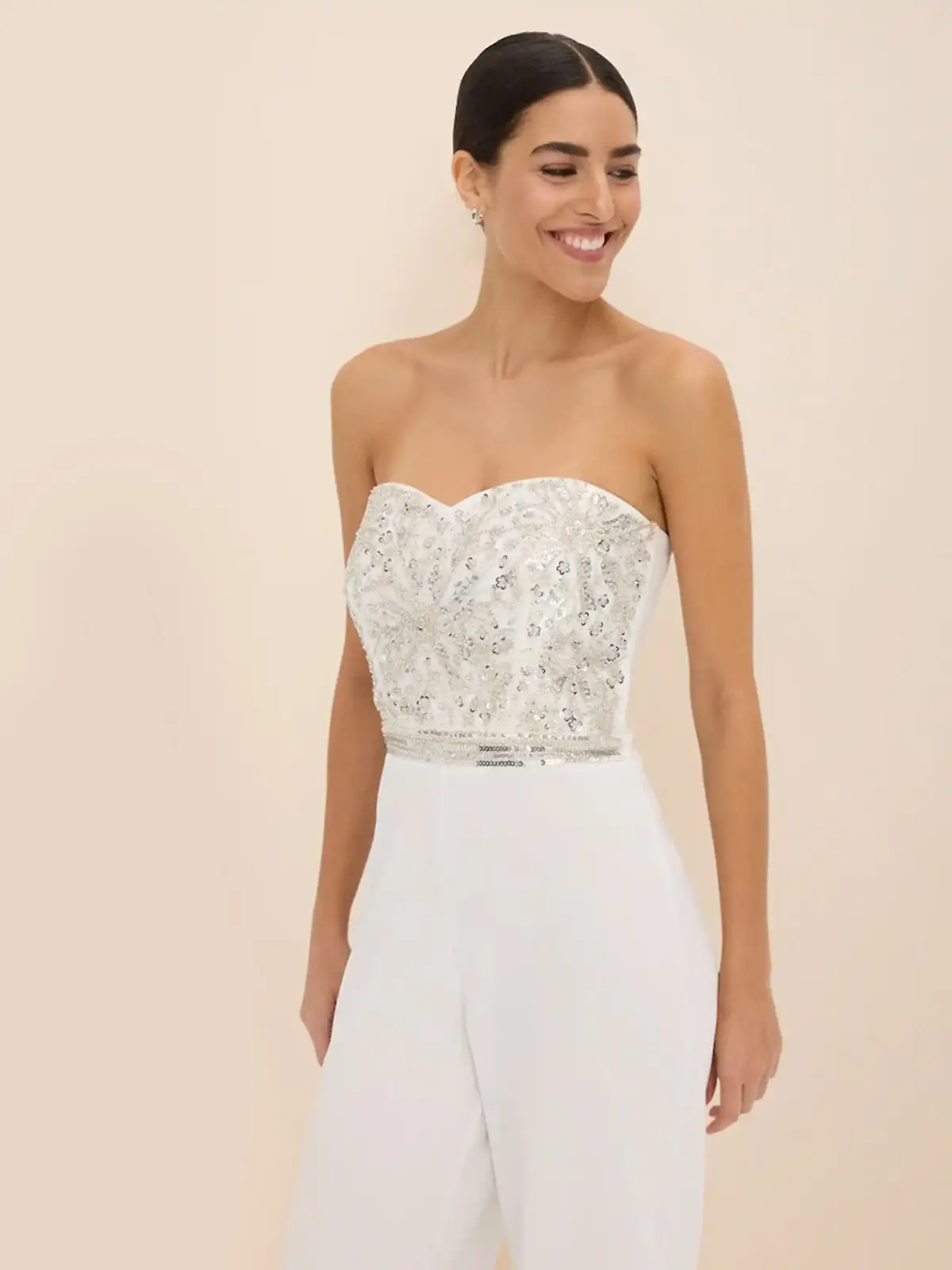 Braut-Jumpsuit von Bonprix.