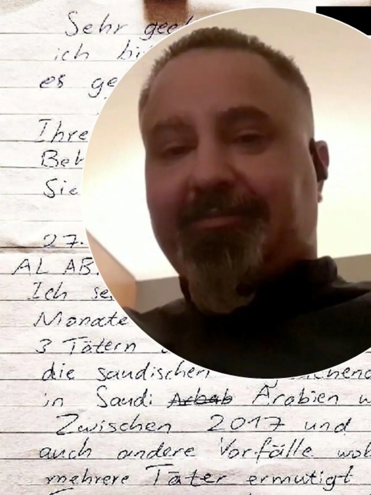 Diesen Brief schickte Taleb A. an eines der Opfer des Anschlags auf den Weihnachtsmarkt in Magdeburg.