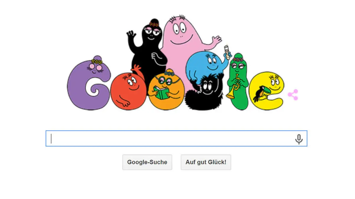 Die Barbapapas als Google Doodle