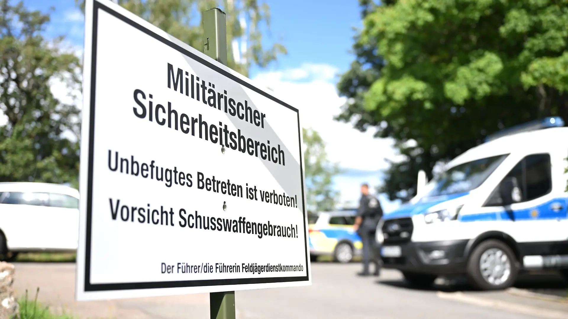 Die Polizei hat den Bereich abgesperrt.
