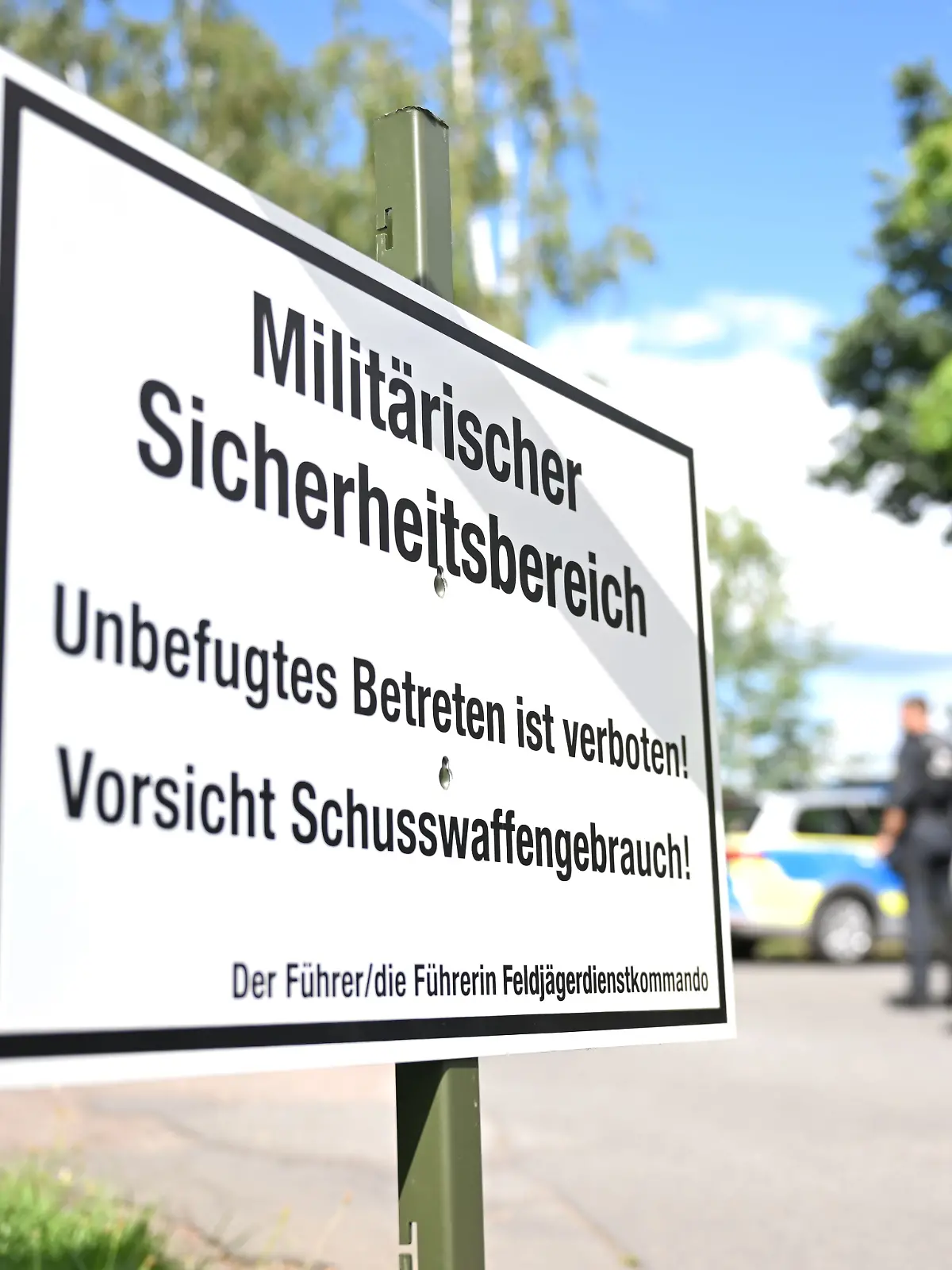 Die Polizei hat den Bereich abgesperrt. 