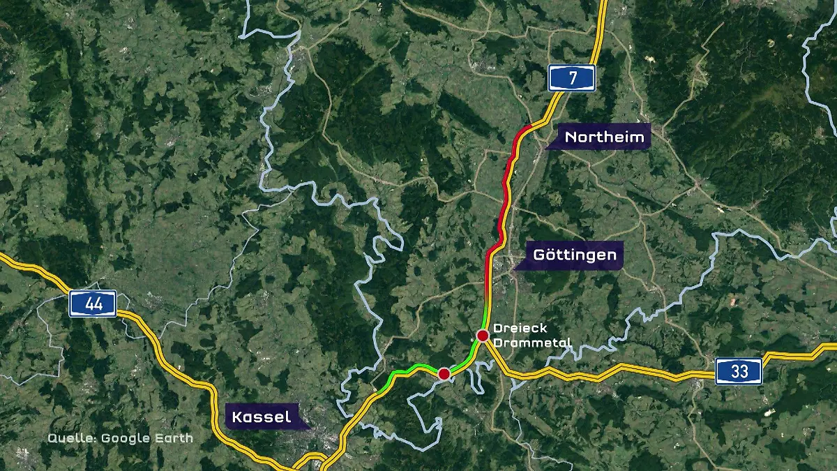 Auf den freigegebenen Abschnitten darf nur mit Tempo 80 gefahren werden.