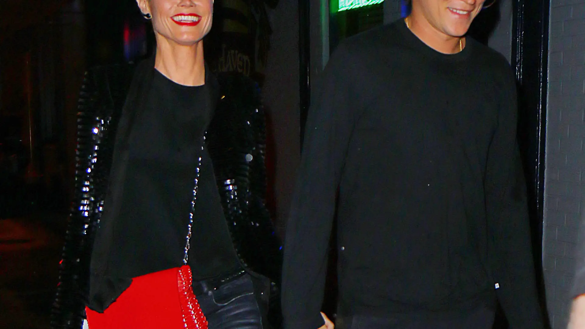 Heidi Klum and Vito Schnabel at opening of First Show/Last Show, a group exhibition at 190 Bowery on May 16, 2015 in New York City.