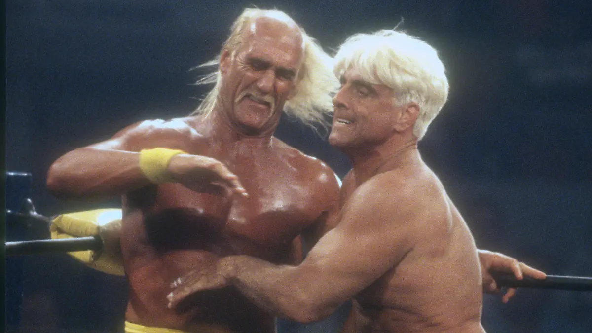Hulk Hogan und Ric Flair gemeinsam im Wrestlingring
