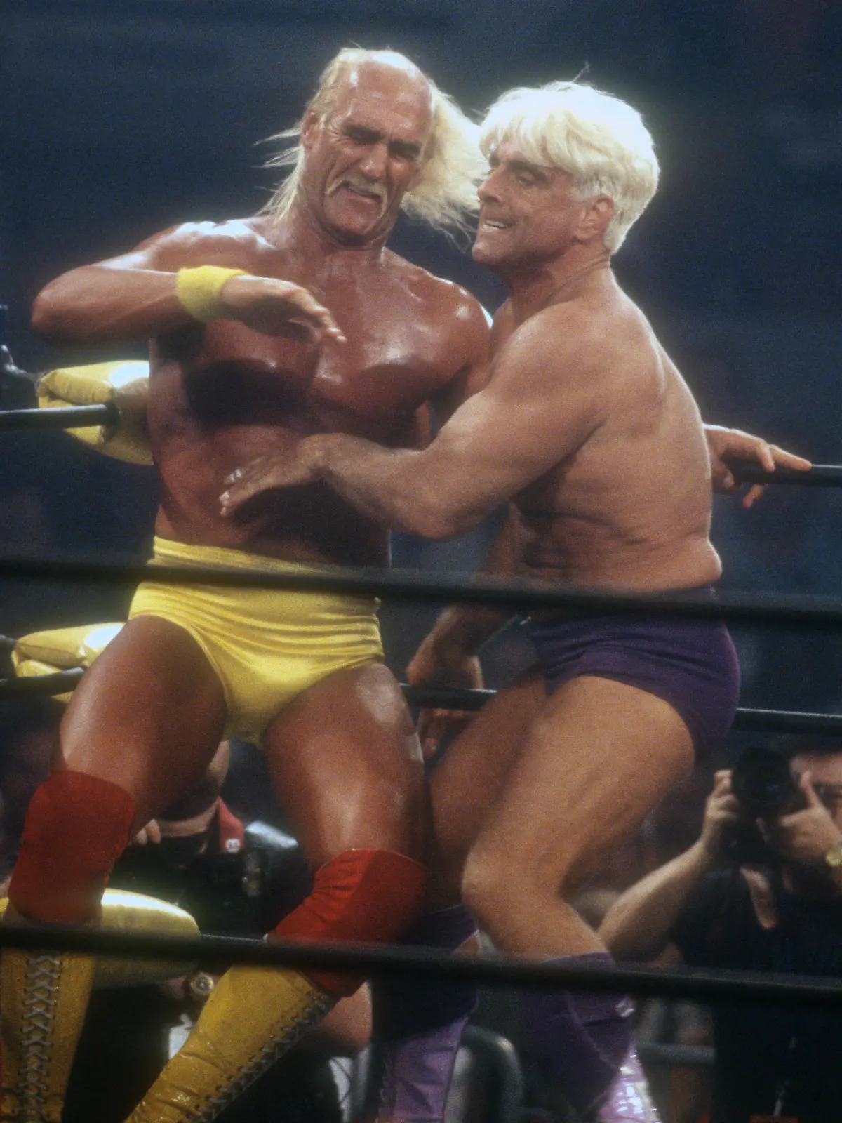 Hulk Hogan und Ric Flair gemeinsam im Wrestlingring