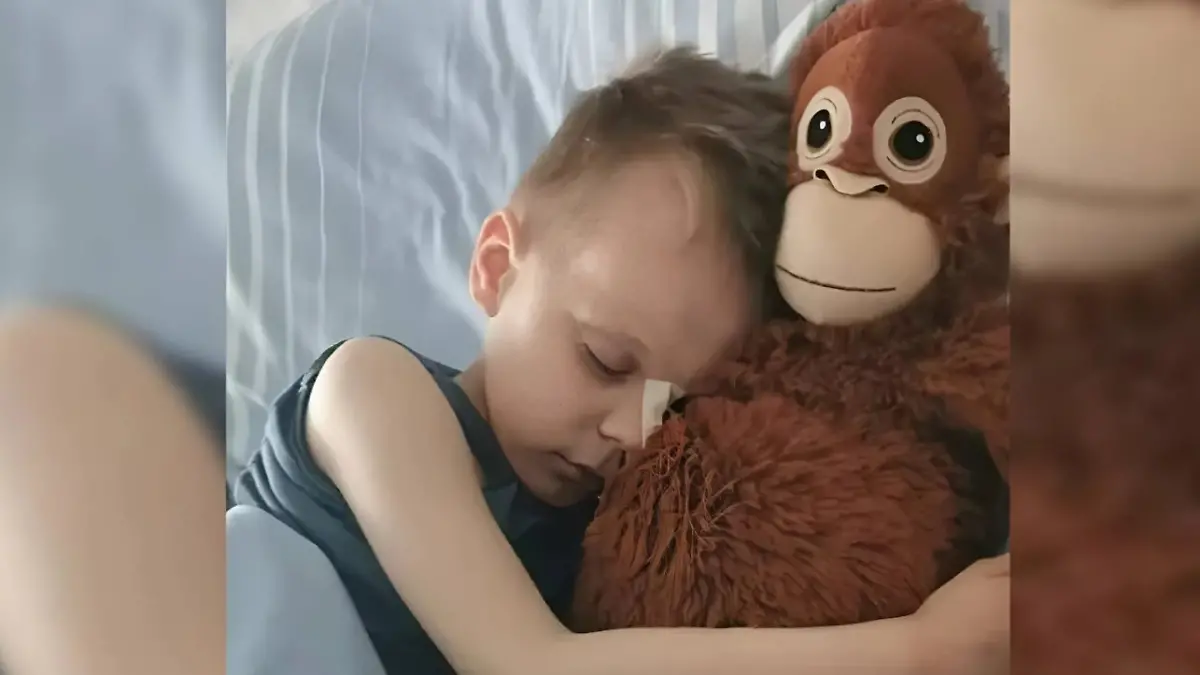 Finn (7) hat einen gefährlichen Krebs.