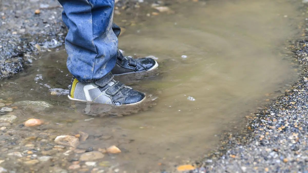 Pfütze statt Freibad: Der Juli fiel überdurchschnittlich nass aus.
