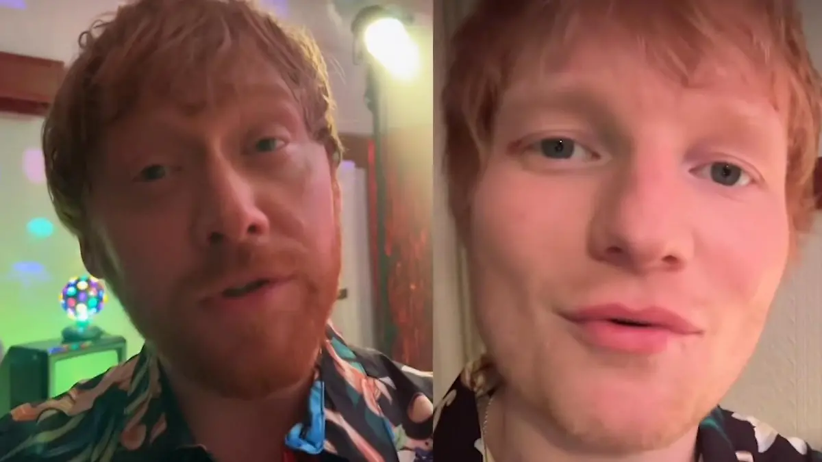 Duell der Superstars! Ed Sheeran und Rupert Grint veräppeln sich gegenseitig Lustige Videos auf Instagram