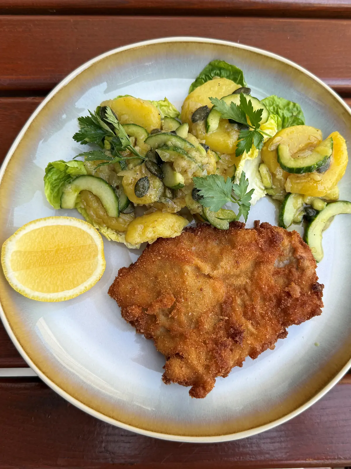 Wiener Schnitzel mit Kartoffel-Gurken-Salat von Johann Lafer
