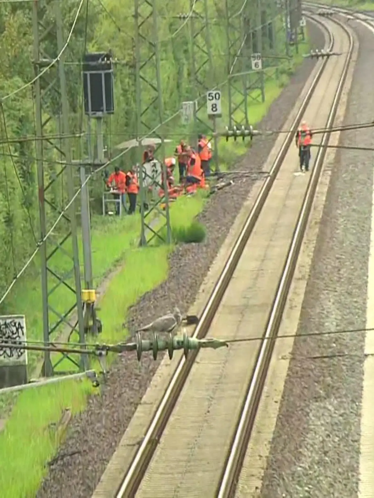 Bild zu: "Brandanschlag an Gleisen "