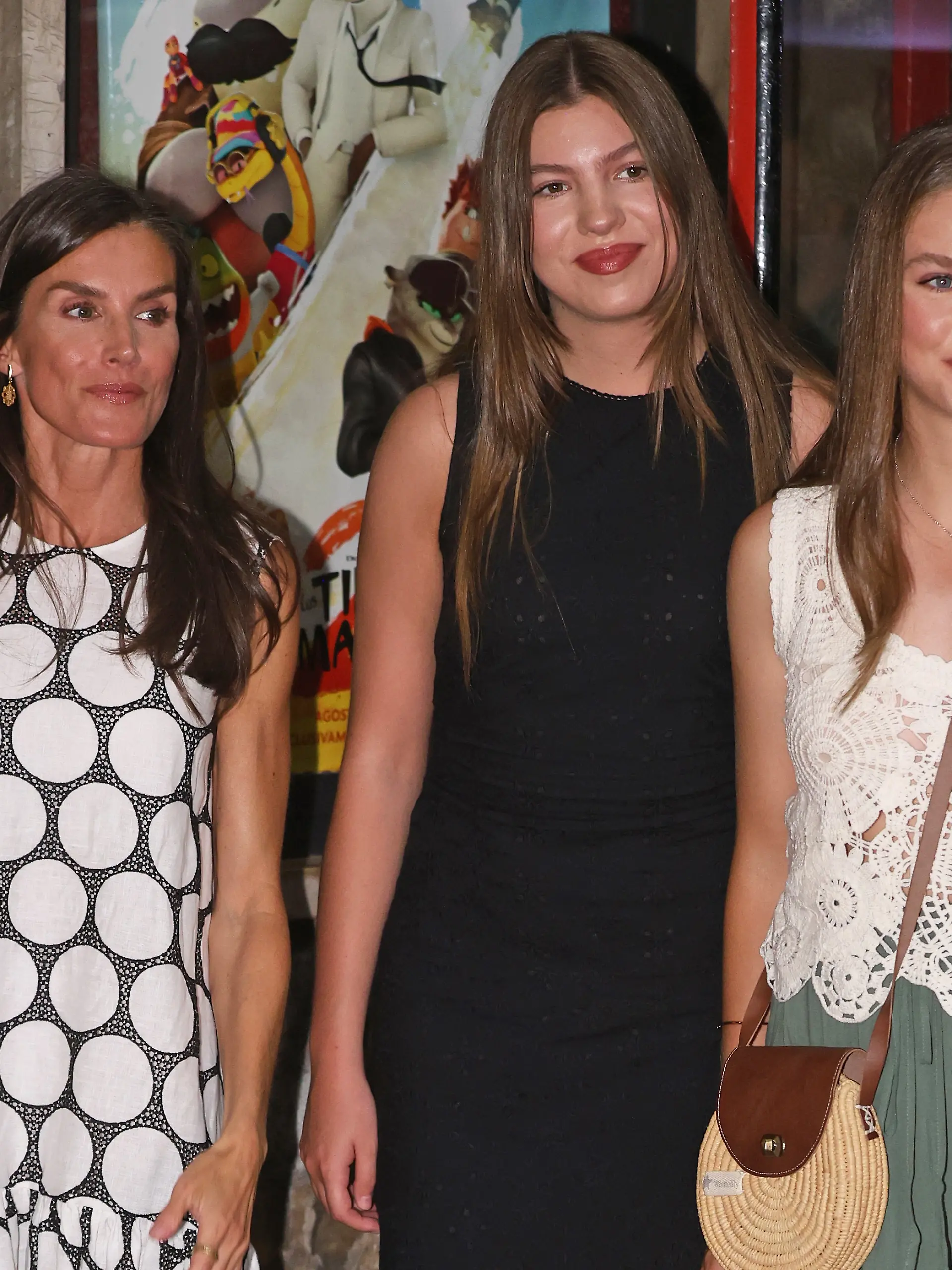 Königin Letizia mit ihren Töchtern Prinzessin Sofia und Prinzessin Leonor