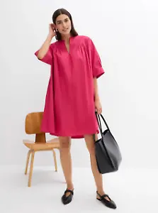 Pinkes Oversized-Kaftan-Kleid