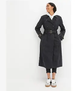 Denimn-Trenchcoat in Grau