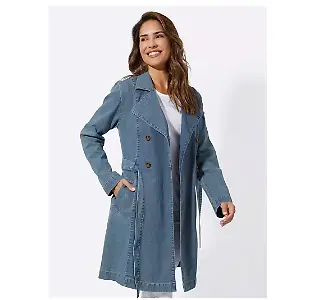 Jeans-Mantel