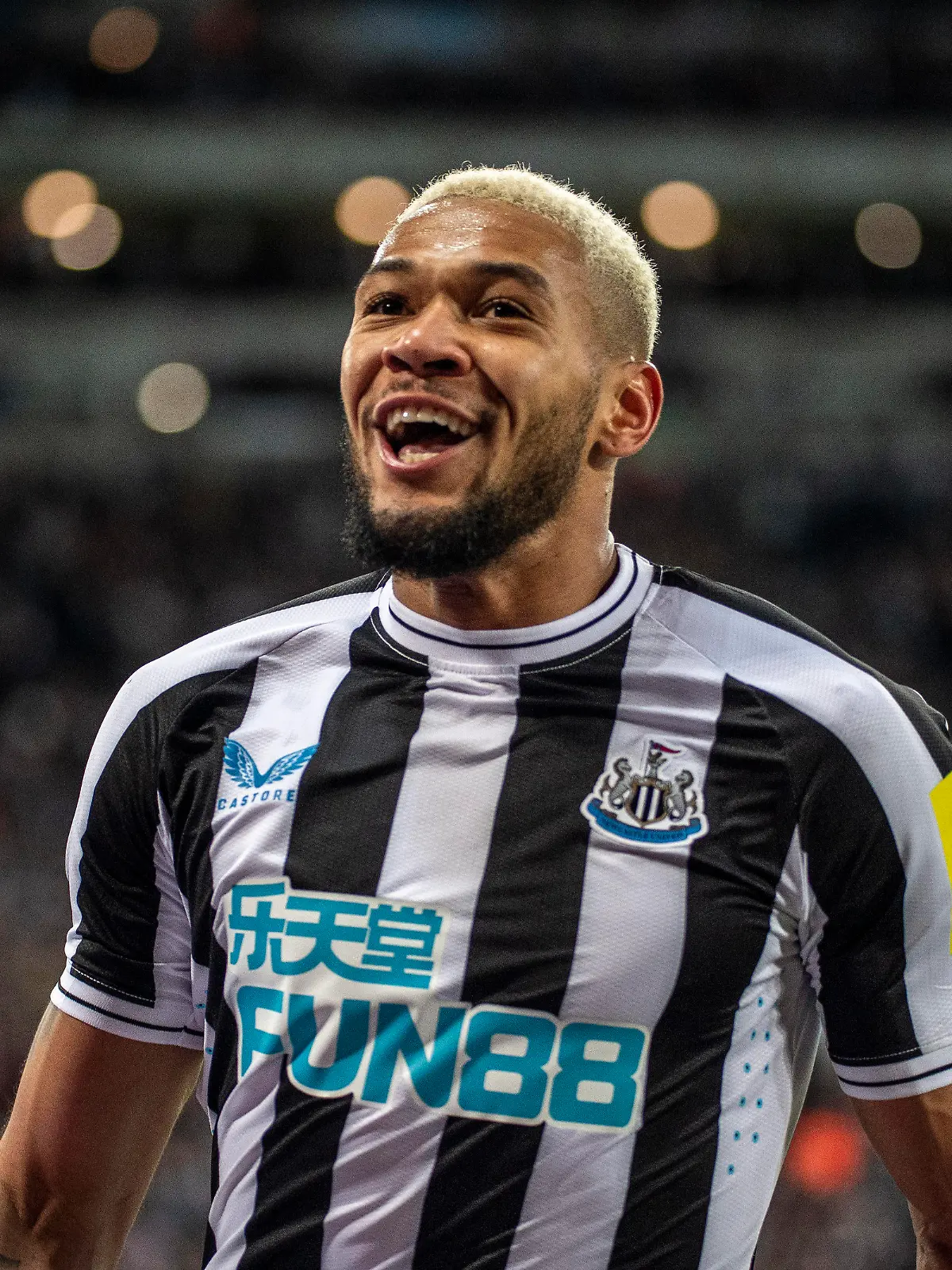 NEWCASTLE UPON TYNE, ENGLAND - JANUARY 10: Joelinton of Newcastle United celebrates after scoring a goal 2-0 during the Carabao Cup Quarter Final match between Newcastle United and Leicester City at St James Park on January 10, 2023 in Newcastle upon Tyne, England. Photo by Richard Callis/MB Media/ SPO PUBLICATIONxINxGERxSUIxAUTxONLY Copyright: xRichardxCallis/MBxMediax