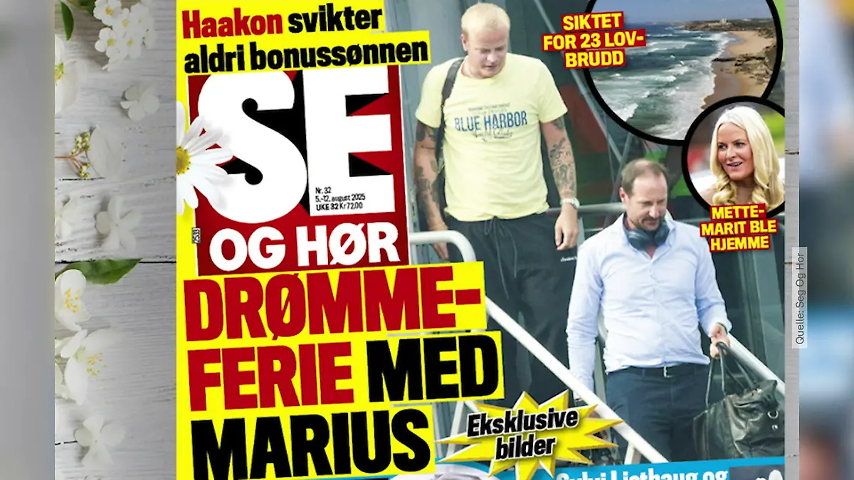 Neues Foto von Marius Borg Høiby sorgt für Aufregung  Auszeit mit Stiefpapa Haakon!