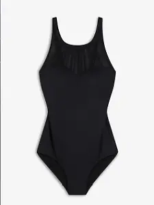 Medium Shape-Badeanzug mit transparentem Mesh