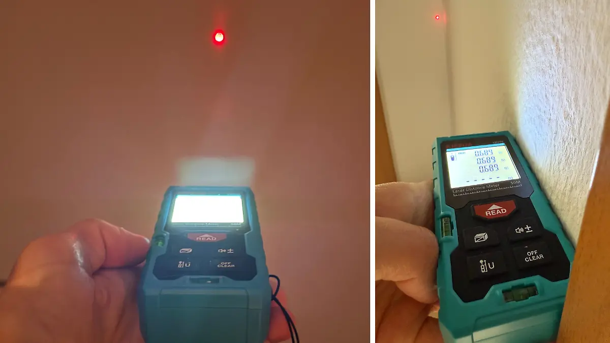 In dunklen Räumen blendet mich der LCD-Bildschirm des Messgeräts von Kiprim. Im Hellen ist die Beleuchtung in Ordnung.