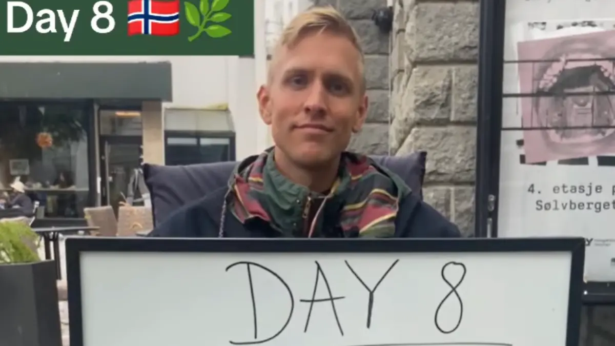 Vebjørn Bjelland Berg ist im Klima-Hungerstreik. 