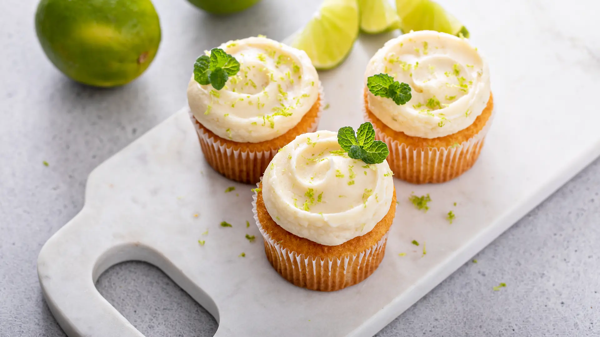 Limetten Cupcakes