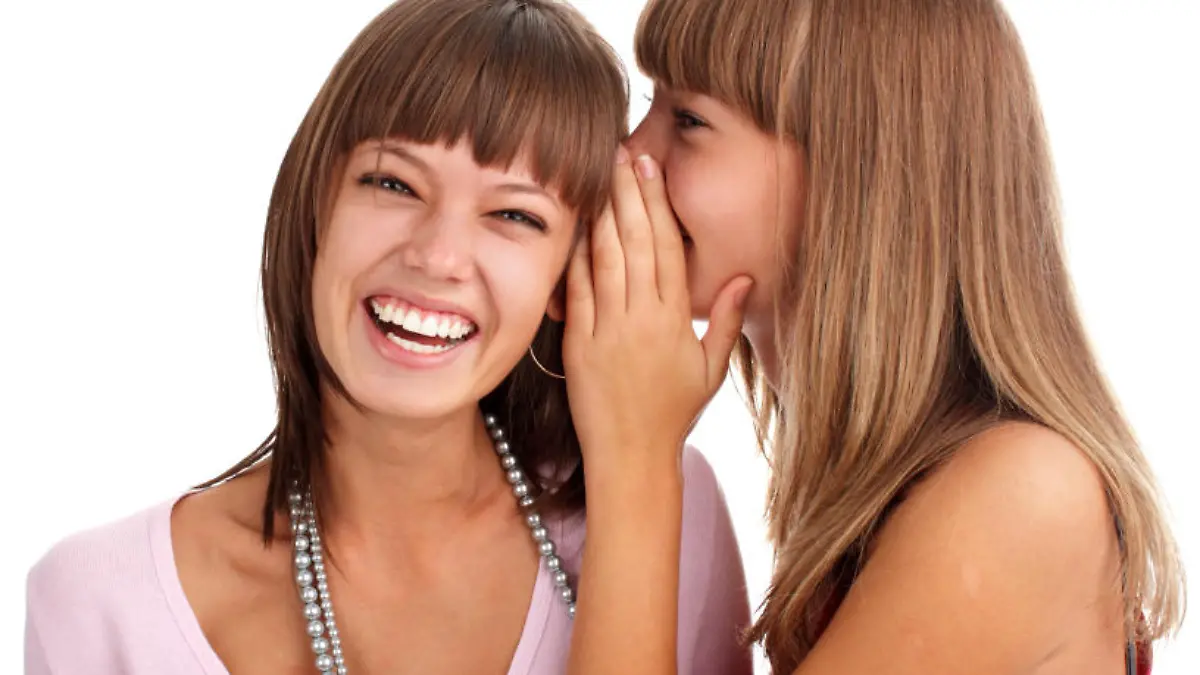 woman tells to the girlfriend good news