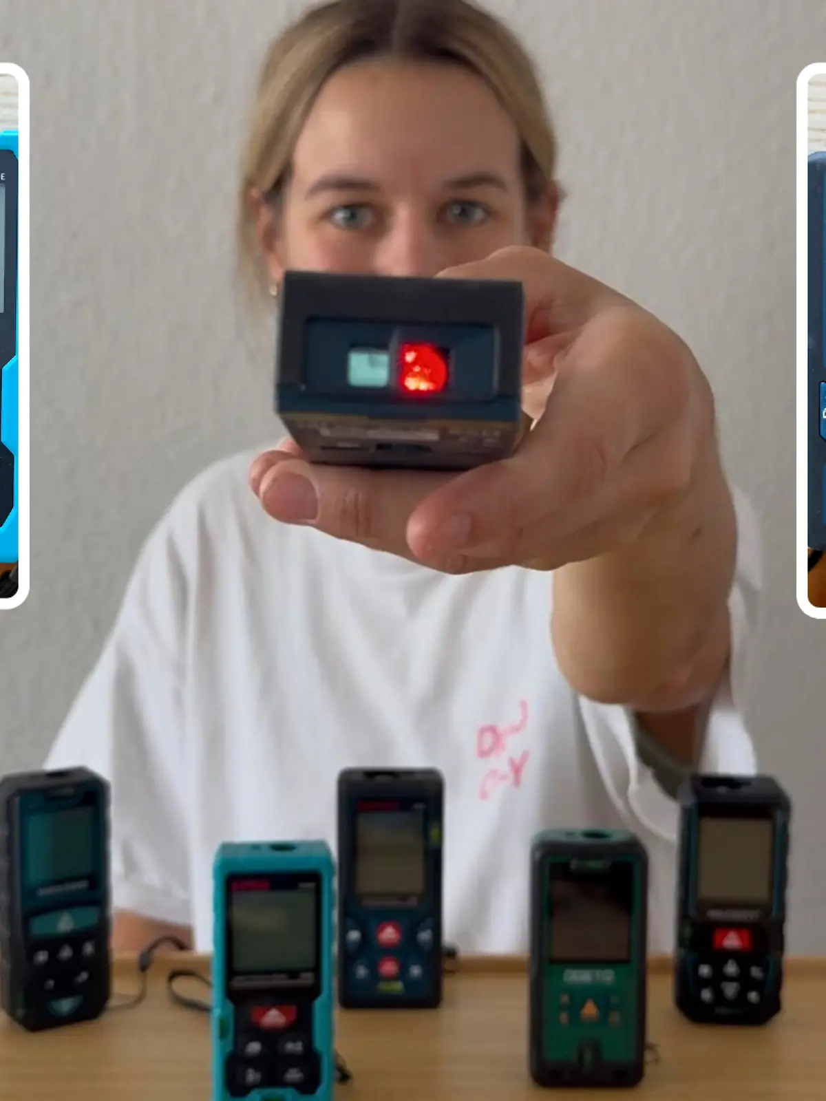 Sechs Lasermessgeräte müssen sich mit meinen Erwartungen messen