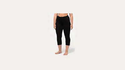 Capri-Leggings mit Schlitz