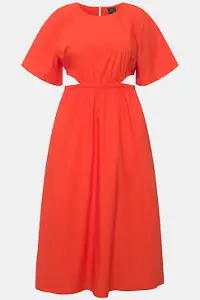 Maxikleid mit Cut-Outs und Rundhals