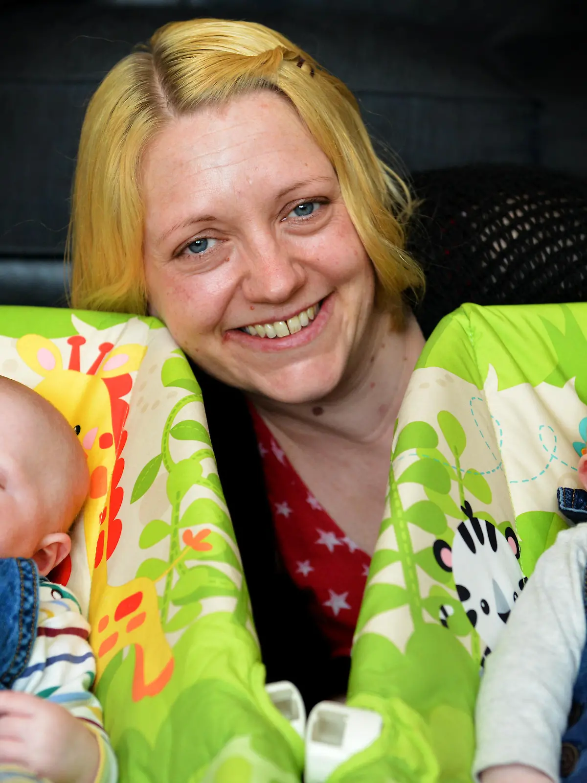 PIC FROM CATERS NEWS - (PICTURED Kirsty Dean with her 13 week old twins , left , Harry and Hunter who suffered twin transfusion syndrome.) These tenacious identical twins are defying the odds after fears their mother would lose one, if not both of her babies. Kirsty Dean, 36, found out twenty weeks into her pregnancy that her babies were suffering from twin-to-twin transfusion syndrome (TTIS), meaning one baby was getting more blood than the other. Kirsty and her partner Anthony Willoughby were faced with the agonising prospect of losing one if not both of their babies. SEE CATERS COPY