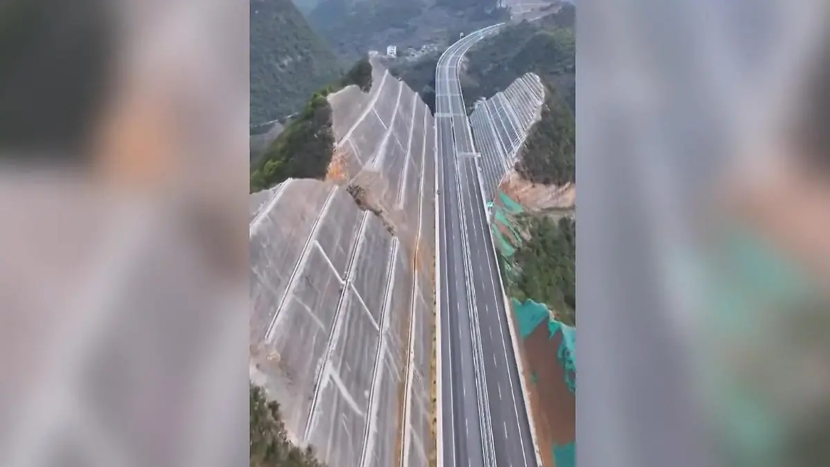 Für höchste Brücke der Welt! China spaltet ganzen Berg Im Gebirge klaffen riesige Keile
