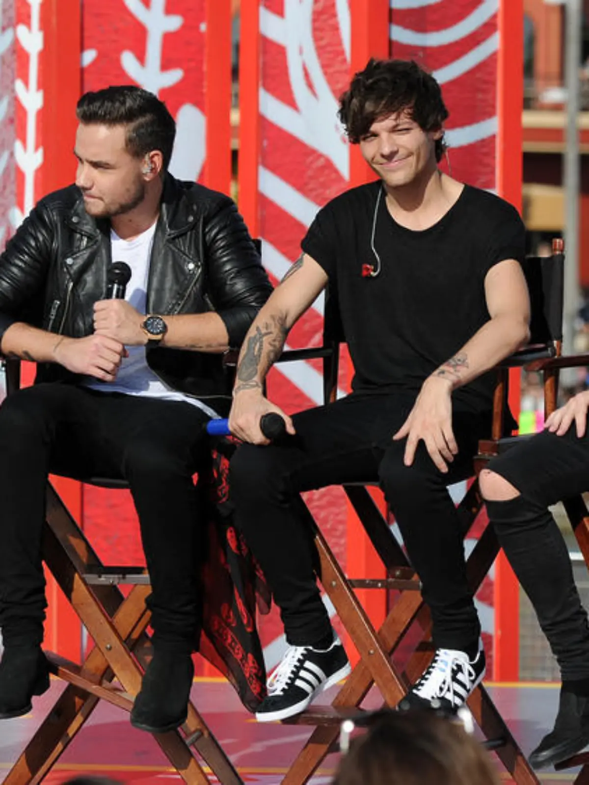 Die verbleibenden Mitglieder von One Direction bei der Vorstellung des aktuellen Albums "Four"