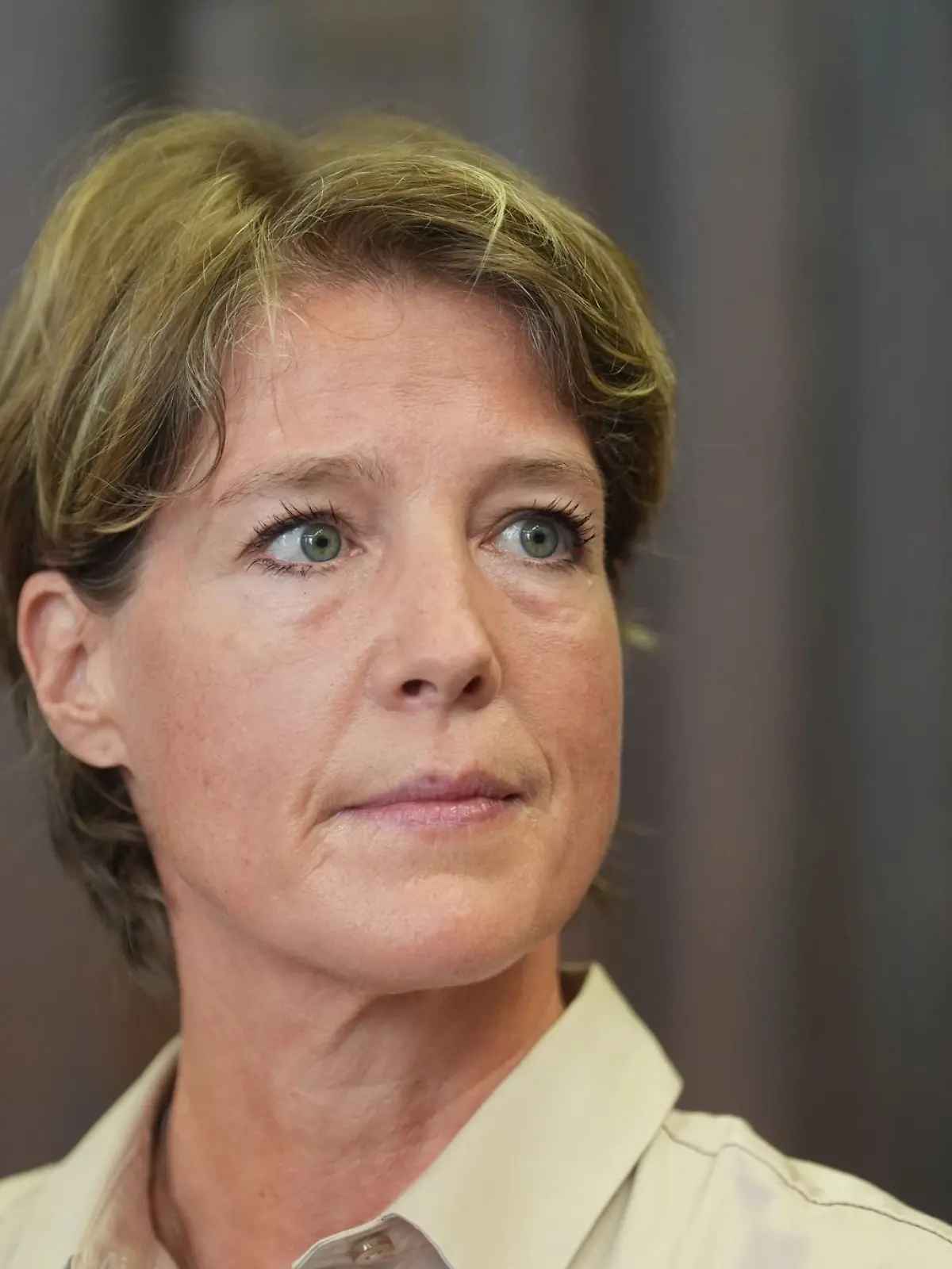 Christina Block im Gerichtssaal. 