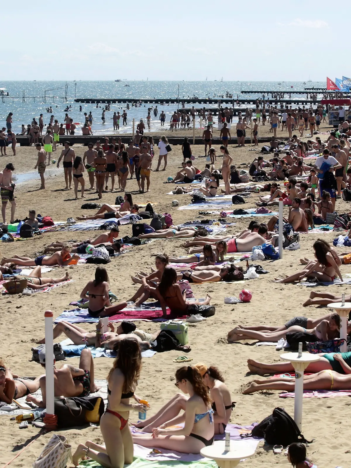 Der Strand von Lido di Jesolo