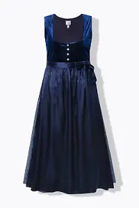Dirndl mit Stretch-Samt und Karree-Ausschnitt