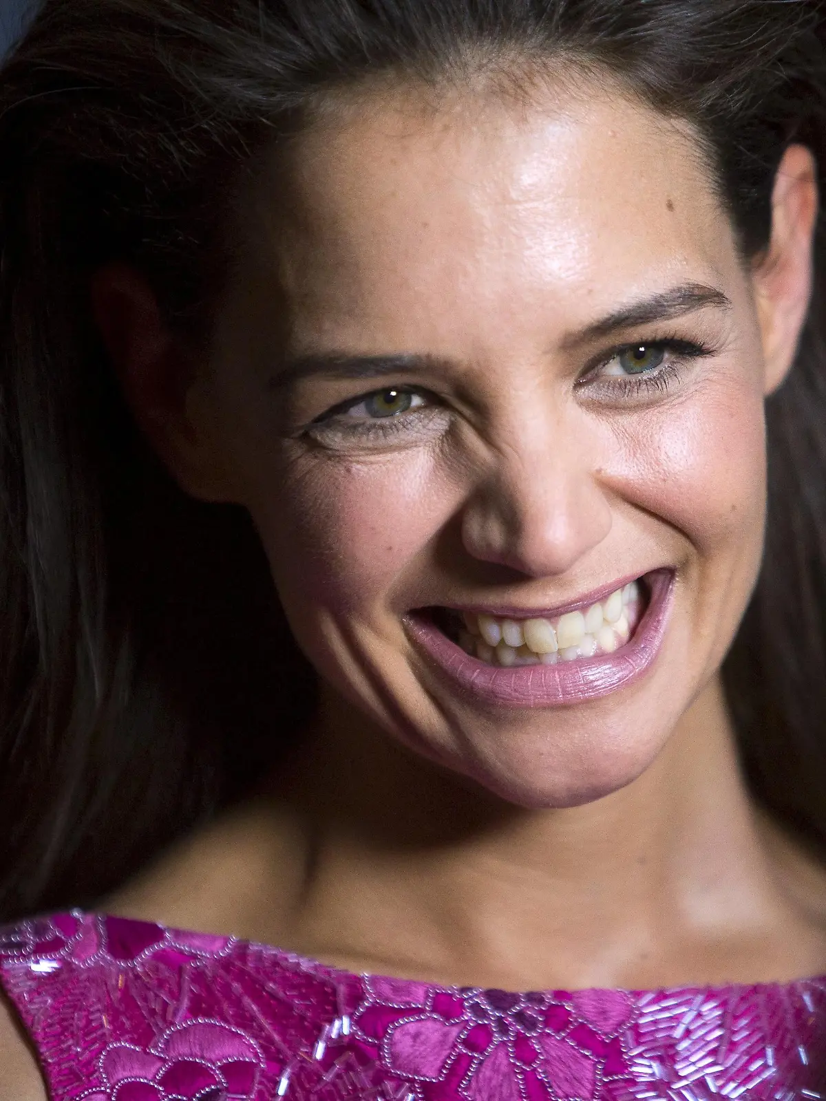 Actress Katie Holmes attends the "Woman In Gold" premiere at the Museum of Modern Art in New York March 30, 2015. REUTERS/Andrew Kelly