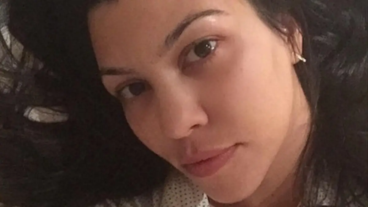 Ihre Fans lieben sie auch ohne Make-up: Kourtney Kardashian