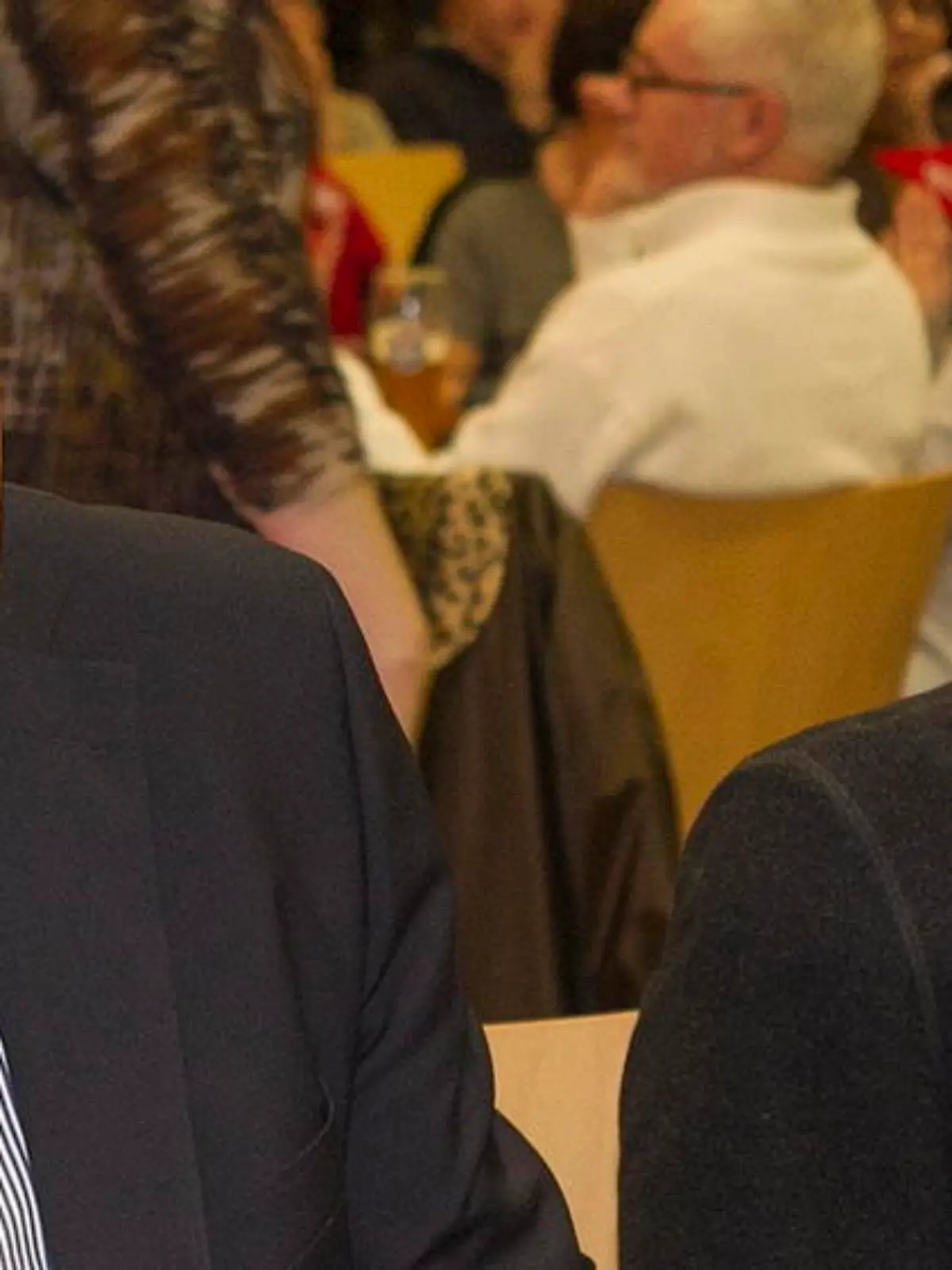 Oskar Lafontaine und Sahra Wagenknecht bei einer Veranstaltung in Wallerfangen