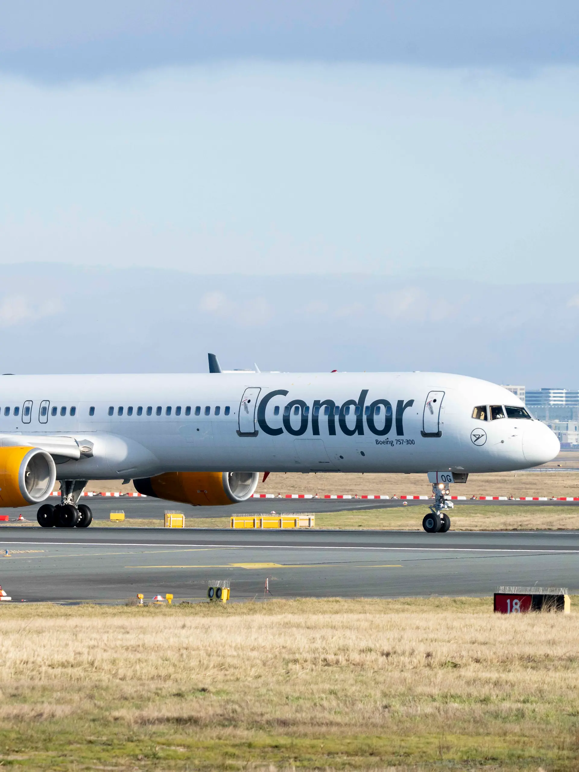 January 11, 2025, Frankfurt Am Main, Hesse, Germany: Condor Flugdienst Boeing 757-300 at Frankfurt Airport, registration D-ABOG