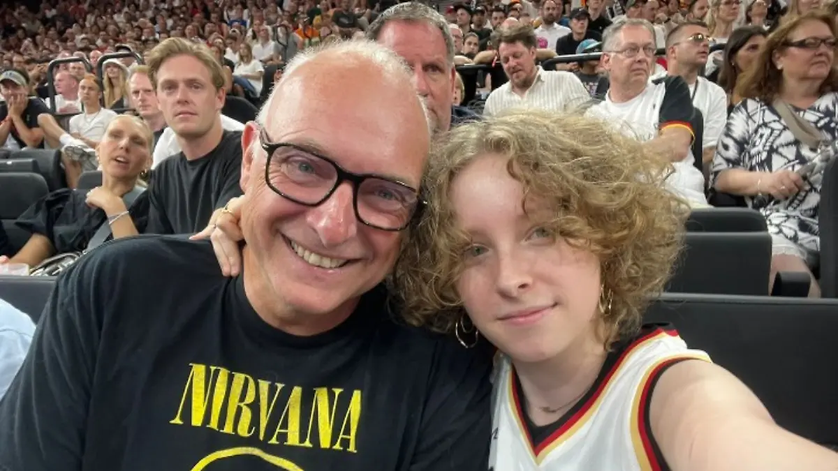 Frank Buschmann mit seiner Tochter