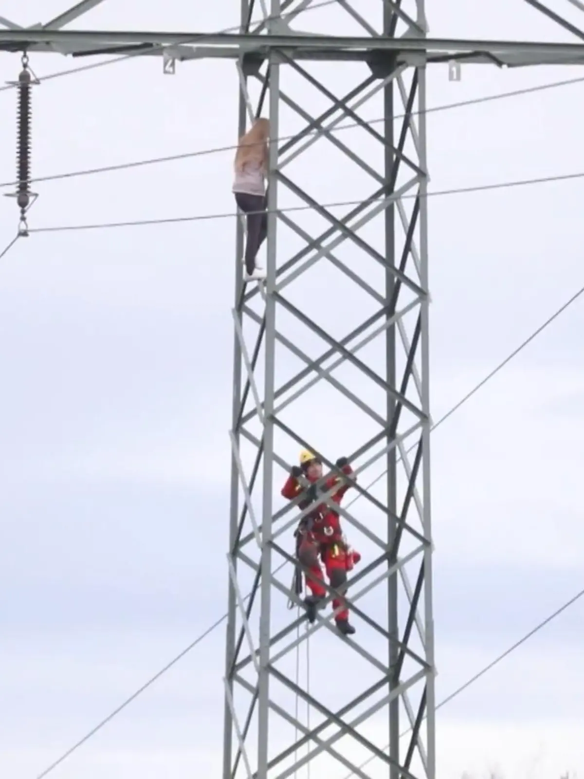 Im sächsichen Freital hielt eine Frau, die auf einen knapp 20 Meter hohen Strommast geklettert ist, die Behörden in Schach. Knapp sieben Stunden verharrte die Dame in der Höhe. Es ist übrigens nicht ihr erstes Mal.