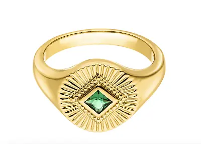 Emerald Signet Ring