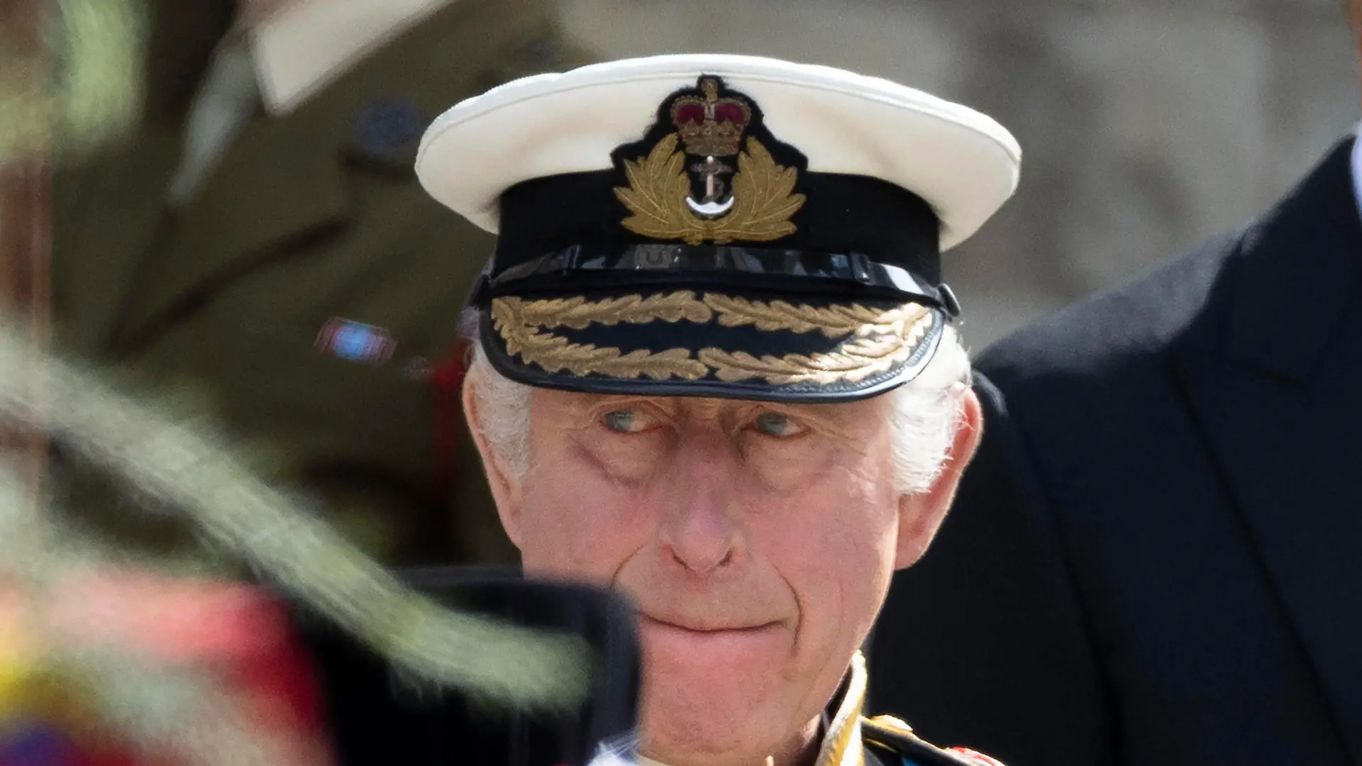Entertainment Bilder des Tages . 19/09/2022. London, United Kingdom. King Charles III, Prince William and Prince Harry watch the coffin of Queen Elizabeth II leaving Westminster Abbey in London at the end of the State Funeral Service. PUBLICATIONxINxGERxSUIxAUTxHUNxONLY xStephenxLockx/xi-Imagesx IIM-23782-0209