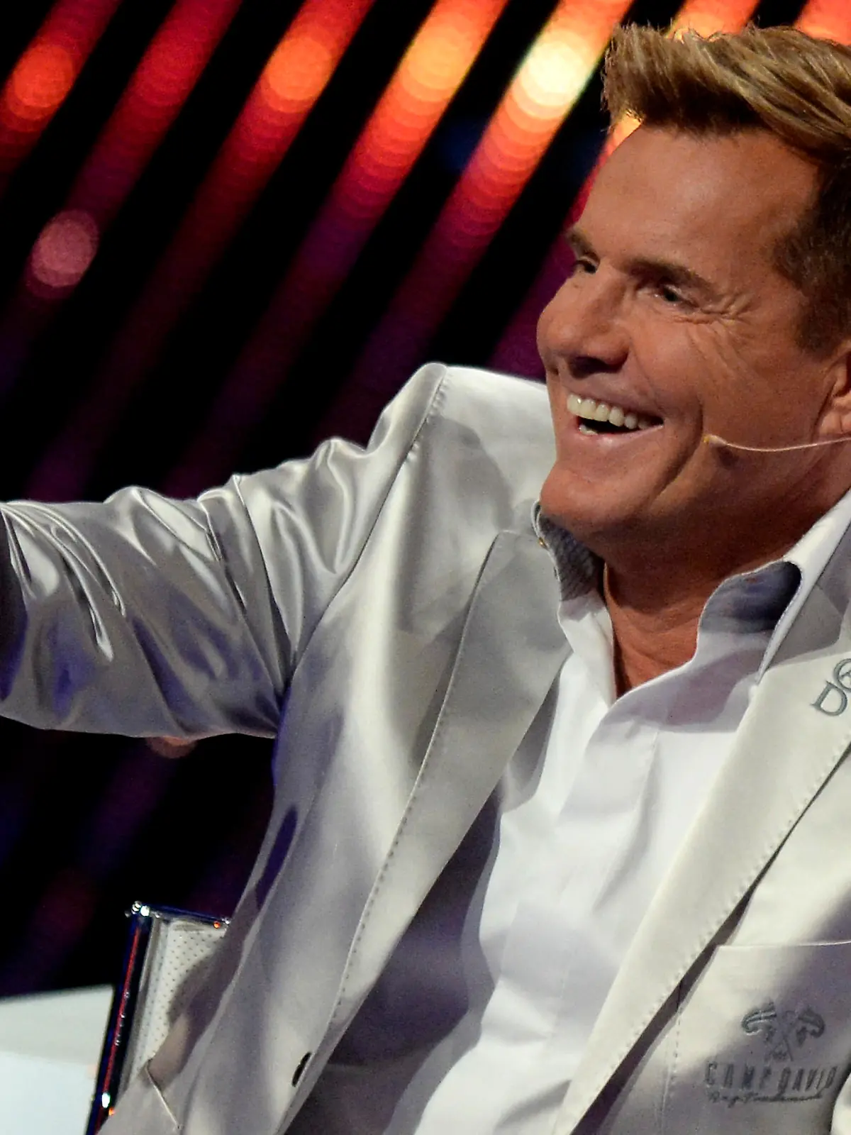 COLOGNE, GERMANY - DECEMBER 14:  Jury member Dieter Bohlen reacts during the finals of 'Das Supertalent' at Coloneum on December 14, 2013 in Cologne, Germany.  (Photo by Sascha Steinbach/Getty Images)